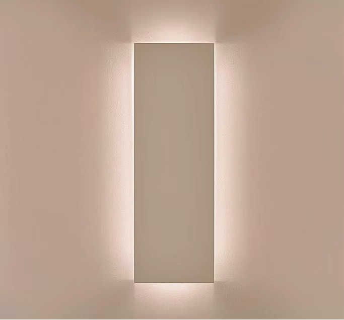 Minimalistische LED Wandbeleuchtung mit indirektem Licht für modernes Interior Design